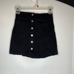 Charlotte Russe mini skater skirt with buttons